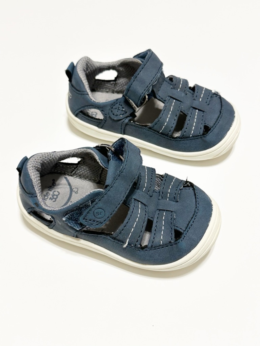 Stride Rite Amos Boys Navy Blue Fisherman Sandals Size 5M